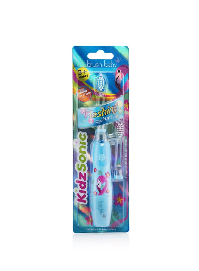 brush-baby - New Kidzsonic Flamingo Electric Toothbrush 3+ - Image 1