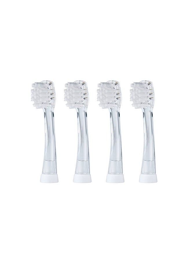 brush-baby Kidz Sonic Replacement Brush Heads 3+Yrs - Pack Of 4  - Image 1