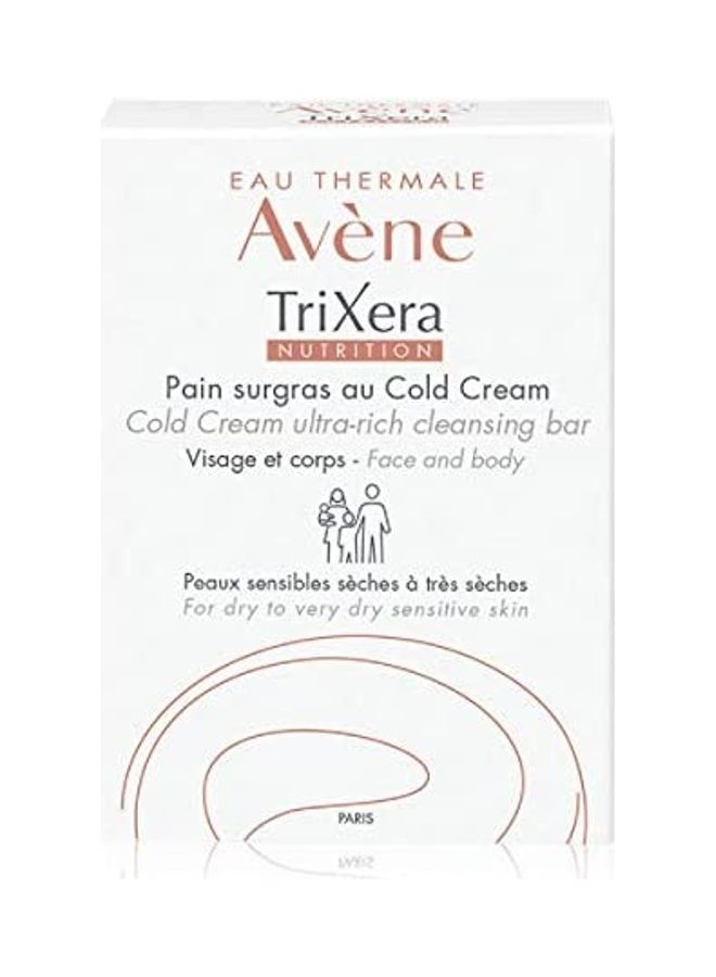 TOPS Avene Trixera Nutrition Cold Cream Ultra-Rich Cleansing Bar Multicolour 4.25inch 