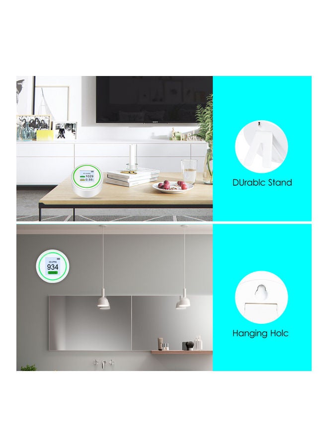 Digital CO2 Detector White 11.30x5.70x8.90cm  - Image 3