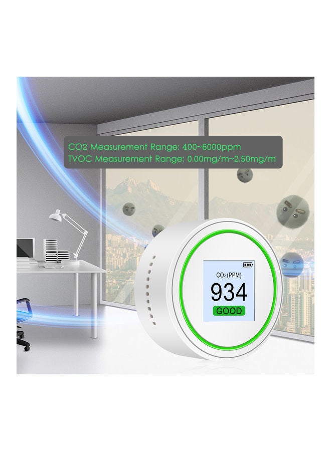 Digital CO2 Detector White 11.30x5.70x8.90cm  - Image 4