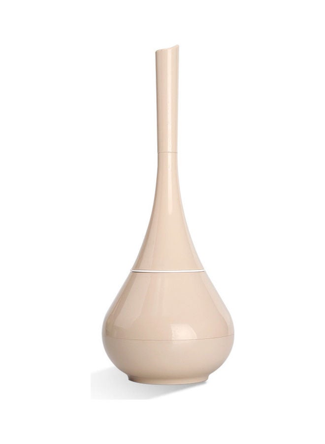 Toilet Brush and Holder Set Beige 22.00x13.00x16.00cm 