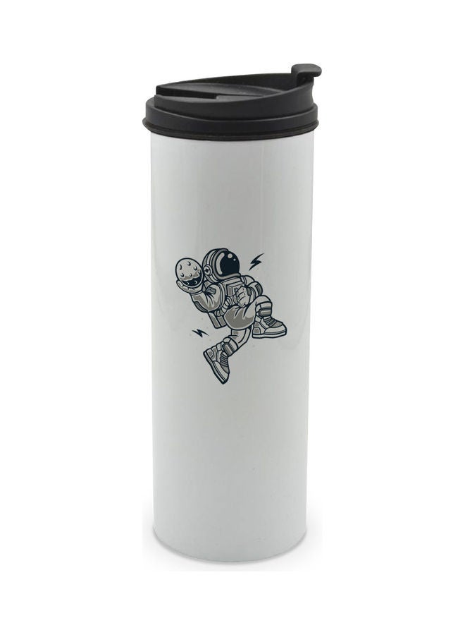 LIT Astronaut Printed Tumbler With Lid Multicolour 400ml - Image 1