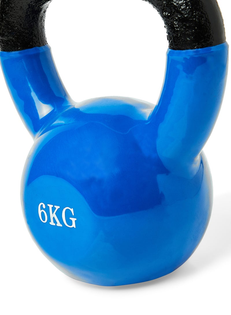 TA SPORT Vinyl Kettlebell 6Kg Comfort Grip Wide Handle ZKB5 - Image 4