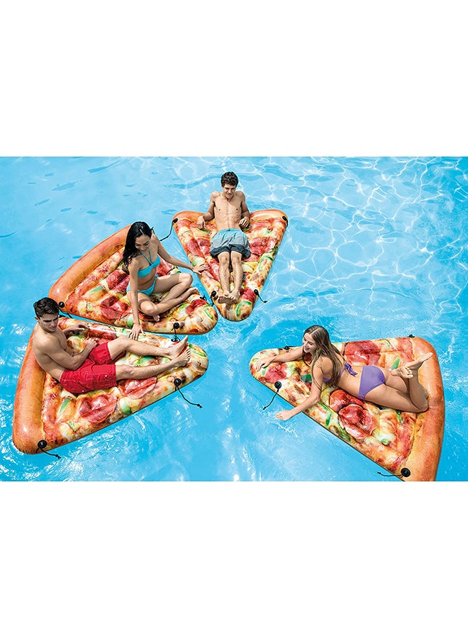 Sliced Pizza Themed Easy Inflatable Multicolour Pool Float 175x145cm