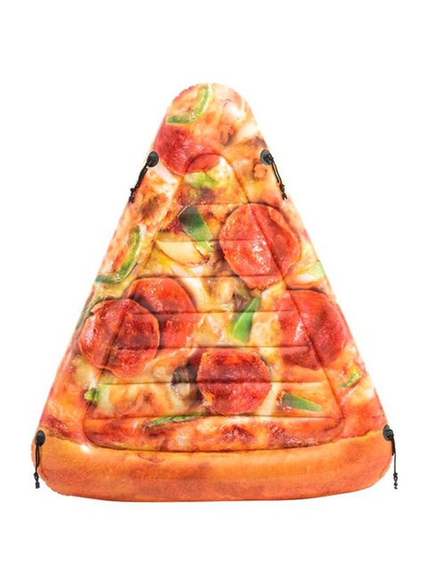 Sliced Pizza Themed Easy Inflatable Multicolour Pool Float 175x145cm