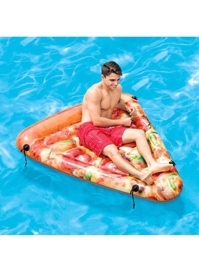 Sliced Pizza Themed Easy Inflatable Multicolour Pool Float 175x145cm