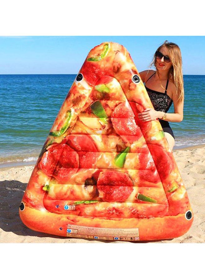 Sliced Pizza Themed Easy Inflatable Multicolour Pool Float 175x145cm