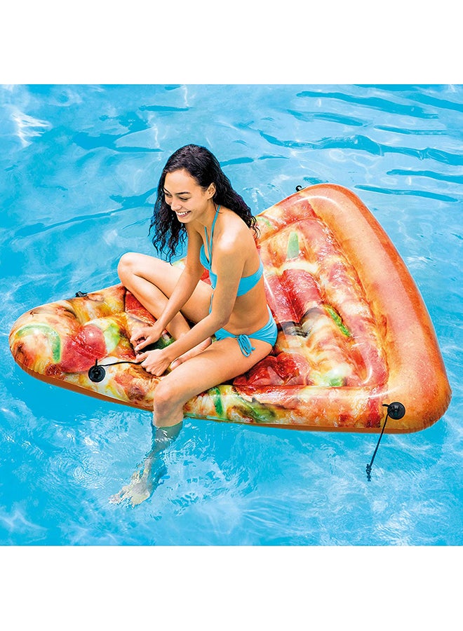 Sliced Pizza Themed Easy Inflatable Multicolour Pool Float 175x145cm