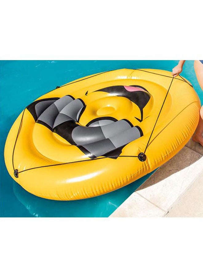 INTEX - Cool Emoji Island Easy Inflatable Pool Float - Multicolour 173x27cm - Image 1