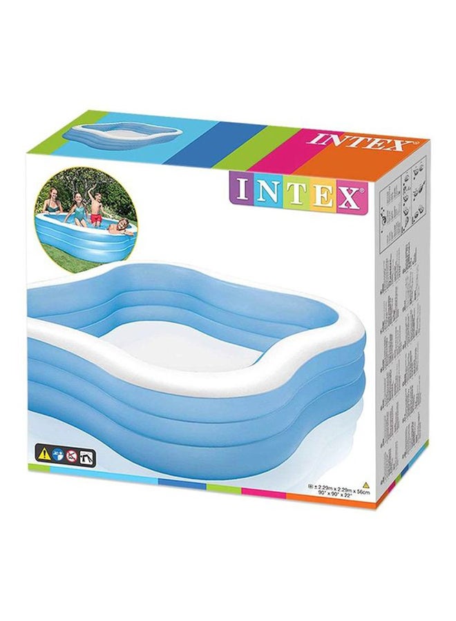 INTEX Inflatable Portable Lightweight Non-Toxic Beach Wave Swim Center Pool For Kids 229x229x56cm - Image 5