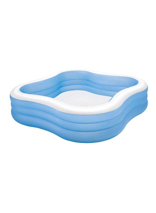 INTEX Inflatable Portable Lightweight Non-Toxic Beach Wave Swim Center Pool For Kids 229x229x56cm - Image 1