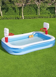 Bestway Inflatable Outdoor Basketball Pool For Kids Age 3+ 2.51x1.68 x1.02meter  - Image 5