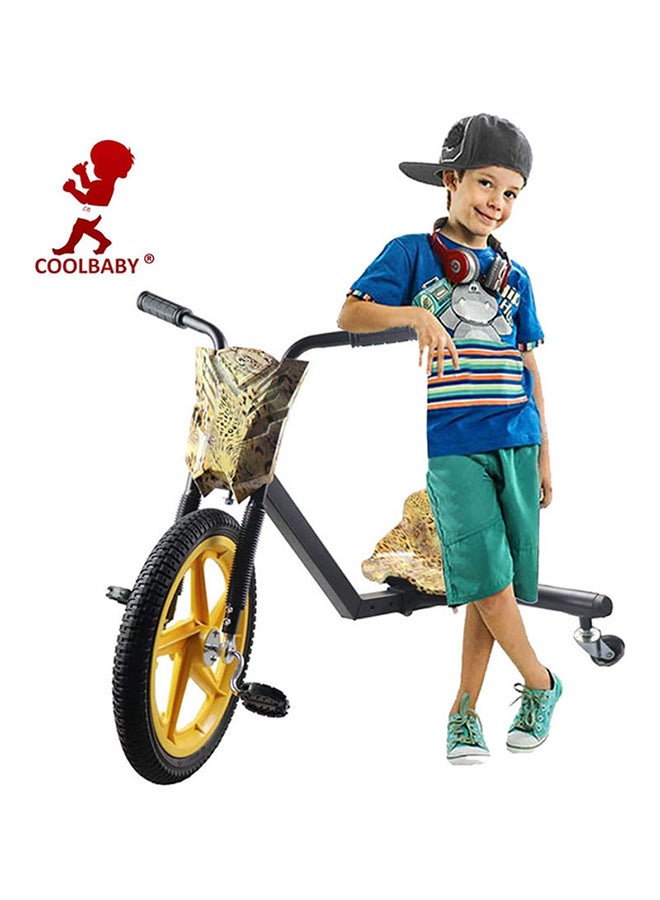 Cool Baby Drifting Pedal Scooter Comfortable Seat With Backrest For Kids And Adults Multicolour 90x60x65cm - Image 5