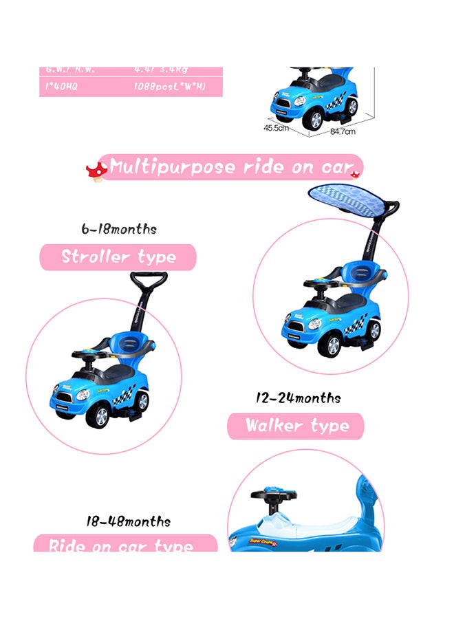 Cool Baby - 3-In-1 Ride On Toy 53x35x15cm - Image 1