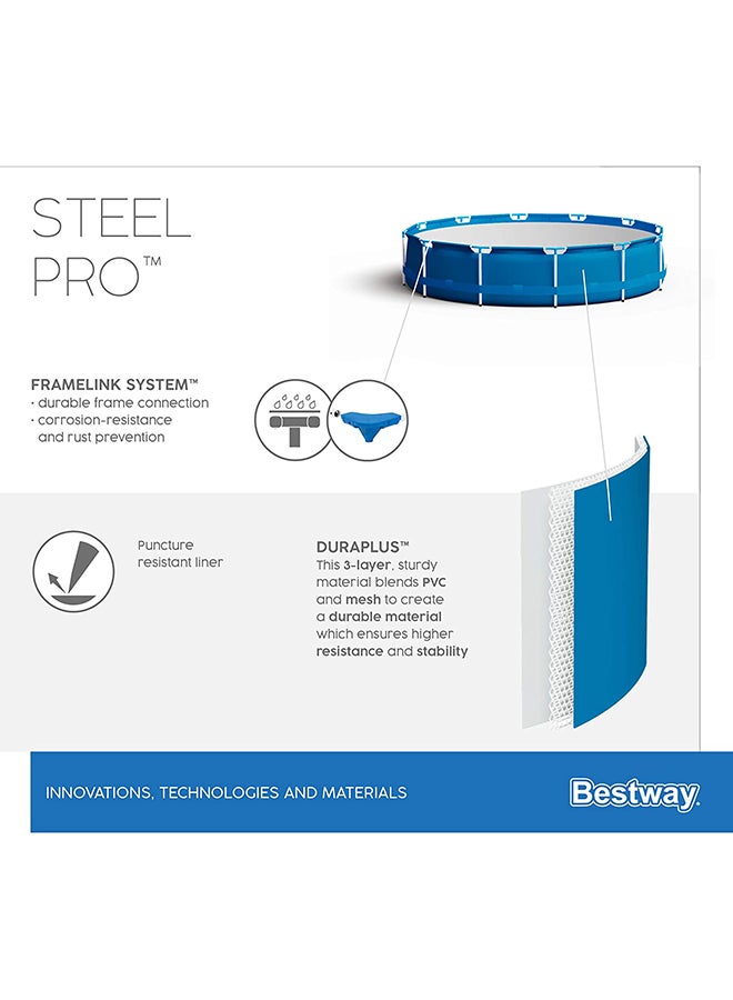 Bestway Steel Pro Above Ground Pool Set 396 x 84cm 396 x 84cm  - Image 5