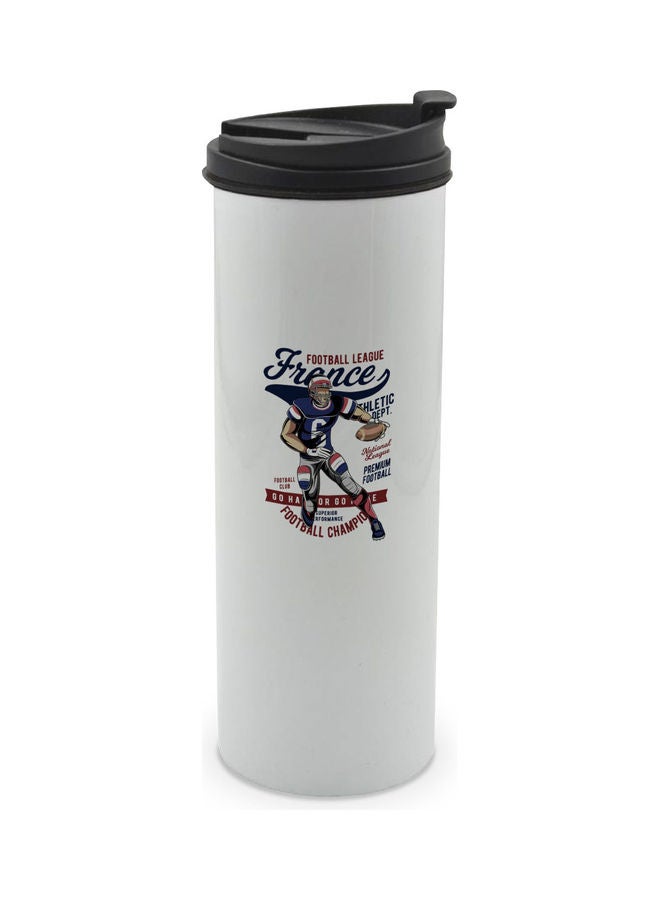 LIT Football League Printed Double Wall Tumbler With Lid Multicolour 400ml - Image 1