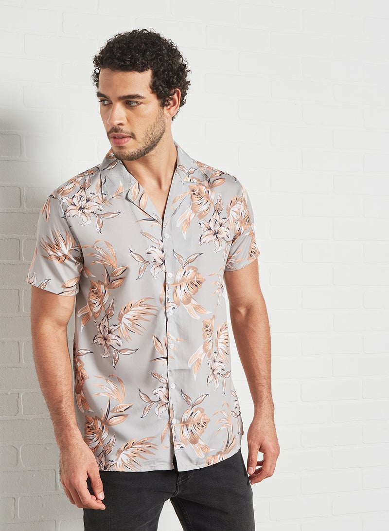 STATE 8 Tropical Print Shirt Multicolour  - Image 1
