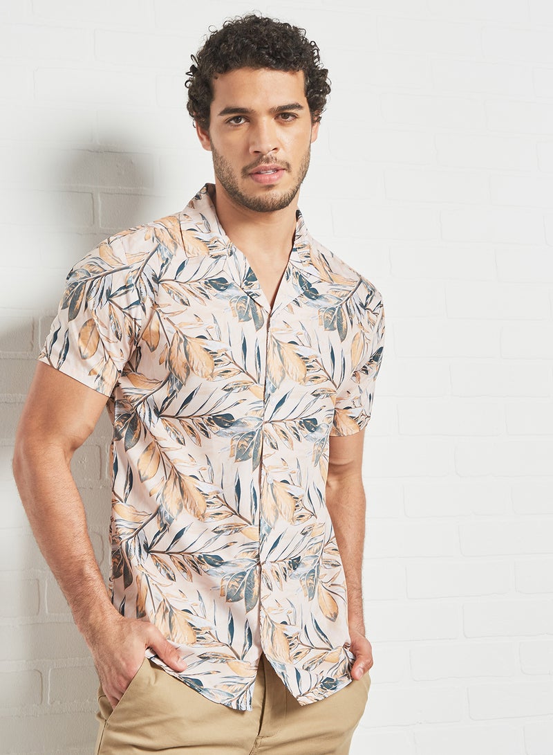 Foliage Print Shirt Multicolour - v1629206222/N45026596V_1