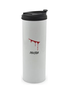 LIT Dexter Fan Art Printed Tumbler With Lid Multicolour 400ml  - Image 1