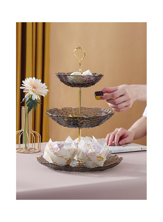 Shuer Three Layer Cake Stand Grey 18.5x18.5x36cm  - Image 5
