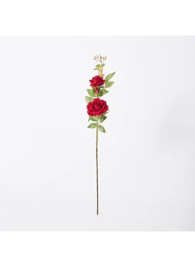 Home Box 3-Heads Velvet Rose Stem