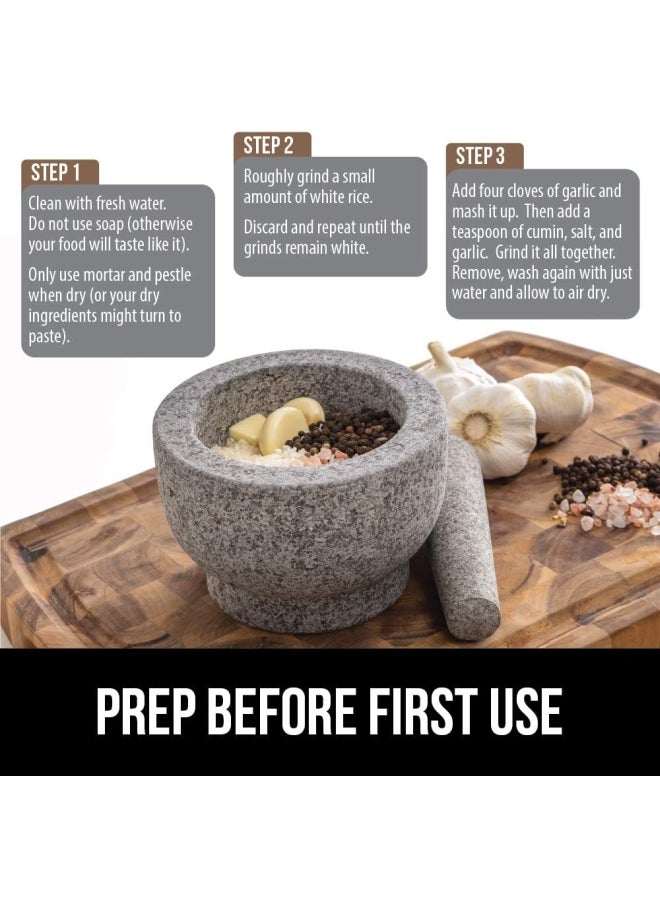 لي يينج طقم مدقة ومدافع هاون ورخام جرانيت - Image 2