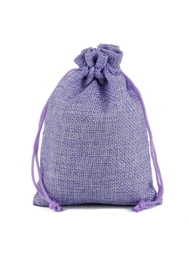 أو إي إم مجموعة حقائب هدايا بمقاسات متعددة مصنوعة من الخيش الكتاني ومزودة برباط مكونة من 50 قطعة