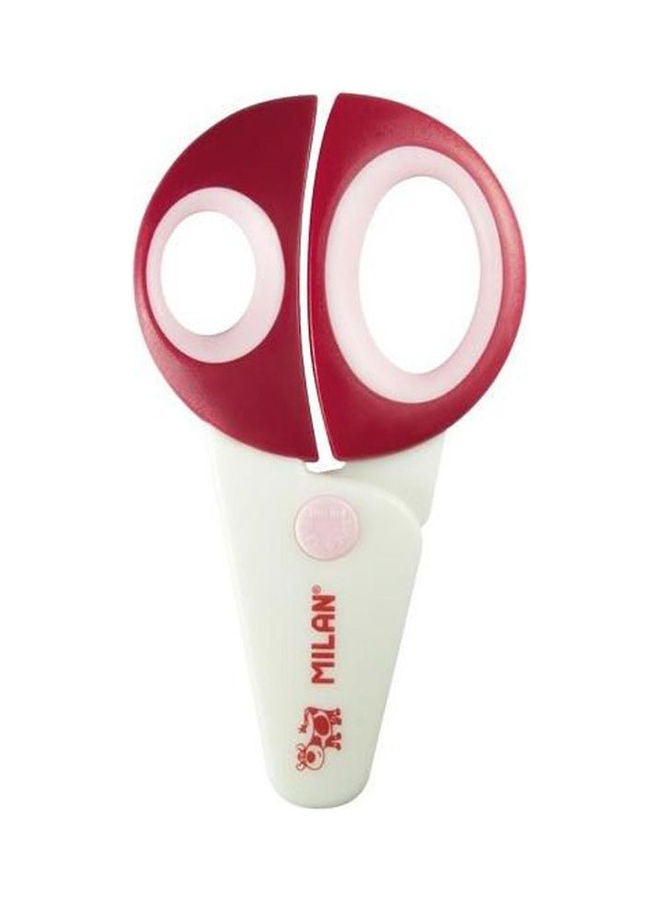 MILAN Blister Pack Funny Scissors White-Red