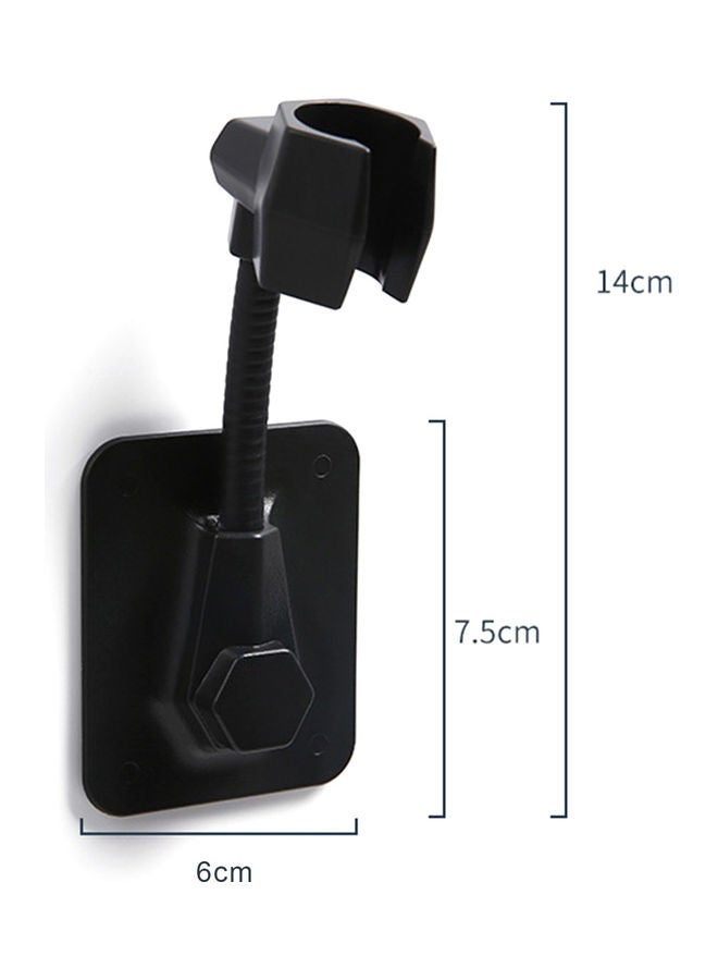 Adjustable Shower Head Holder Black 14x6x7.5cm - Image 5