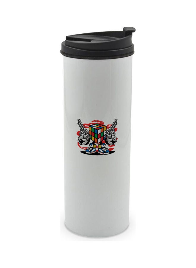 LIT Rubic Cube White Tumbler Multicolour 400ml - Image 1