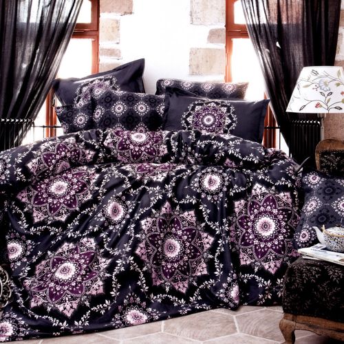 Comforter cotton bed set 3 pieces touch size 240 x 240 cm Model 134 from Family Bed cotton Multicolour