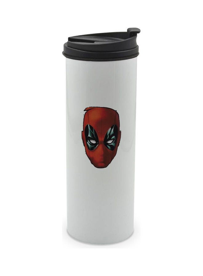 ليت كوب مطبوع عليه قناع شخصية ديدبول ويأتي مزود بغطاء متعدد الألوان 400ملليلتر - Image 1