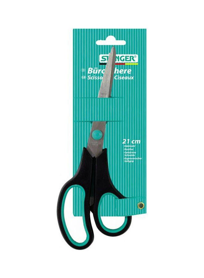 STANGER Office Scissors Black-Green 