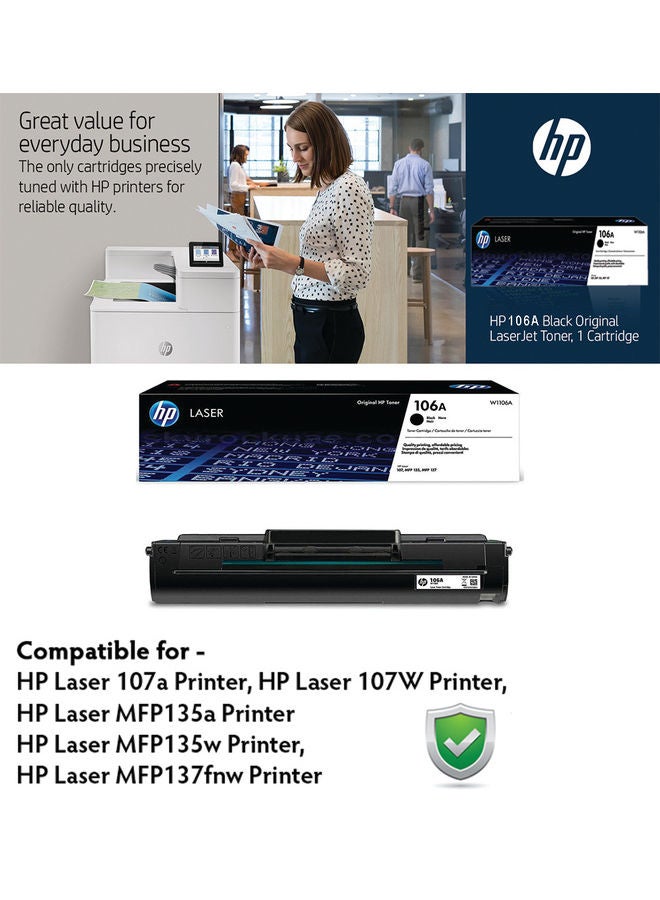 HP Toner Cartridge For HP Laser 106A Black  - Image 3