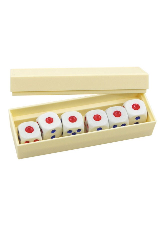 Generic - Six Tapping Loaded Dice Roll Prediction Number Box 10 x 3.6 x 3.8cm - Image 1