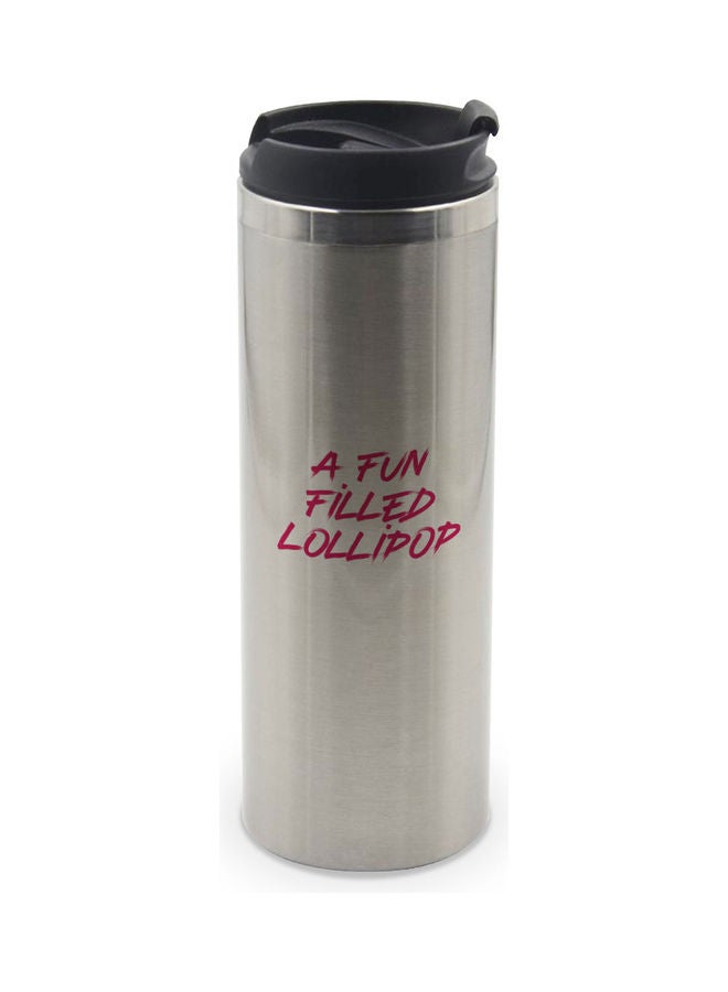 LIT Suicide Squad Quotes Printed Double Wall Tumbler With Lid Multicolour 400ml - Image 1