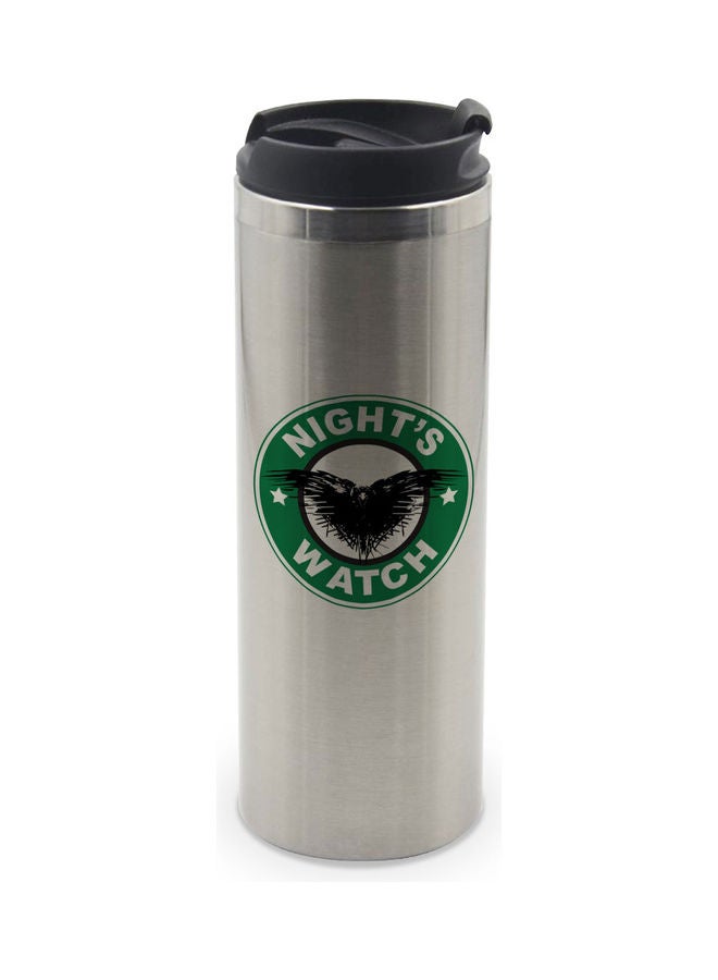 LIT StarBucks Design Double Wall Tumbler With Lid Multicolour 400ml - Image 1