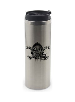 LIT Gas Mask Design  Silver Tumbler Multicolour 20 x 8 x 8cm  - Image 1