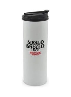 LIT Stranger Things Should I stay or Go Tumbler Multicolour 400ml  - Image 1