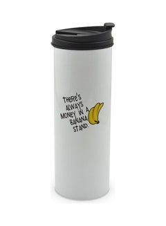 LIT Their Is Always Money In Banana Stand Printed Tumbler With Lid Multicolour 400ml  - Image 1