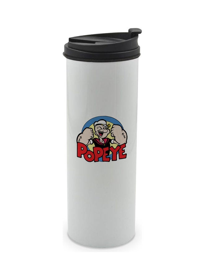 LIT - Popeye Printed Tumbler With Lid Multicolour 400ml - Image 1