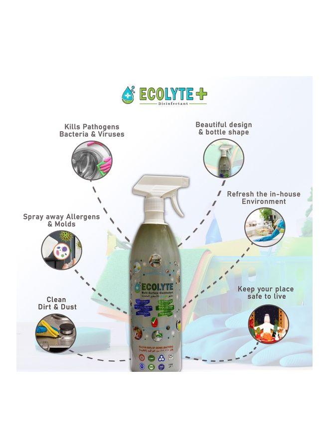 ECOLYTE+ - Multi-Surface Disinfectant Transparent 1Liters - Image 1