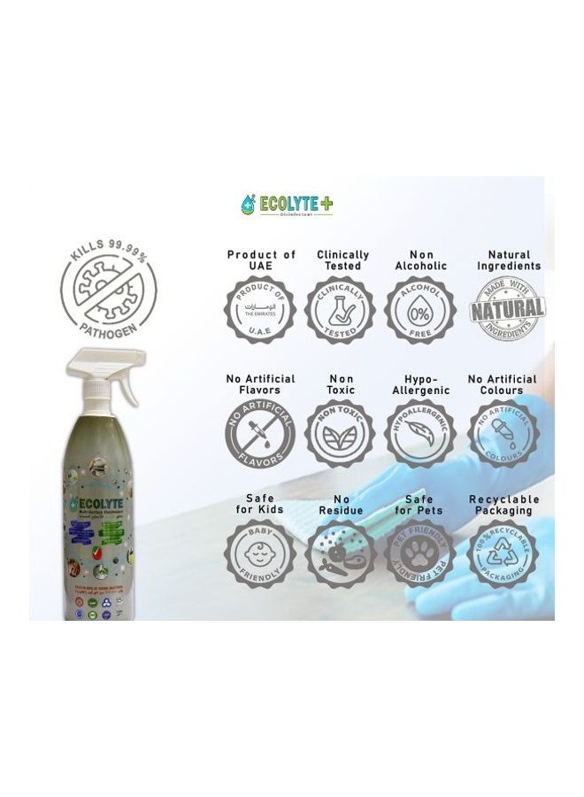 ECOLYTE+ - Multi-Surface Disinfectant Transparent 1Liters - Image 1
