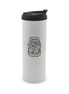 LIT Double Wall Tumbler with Easy Click Lock White/Black  - Image 1