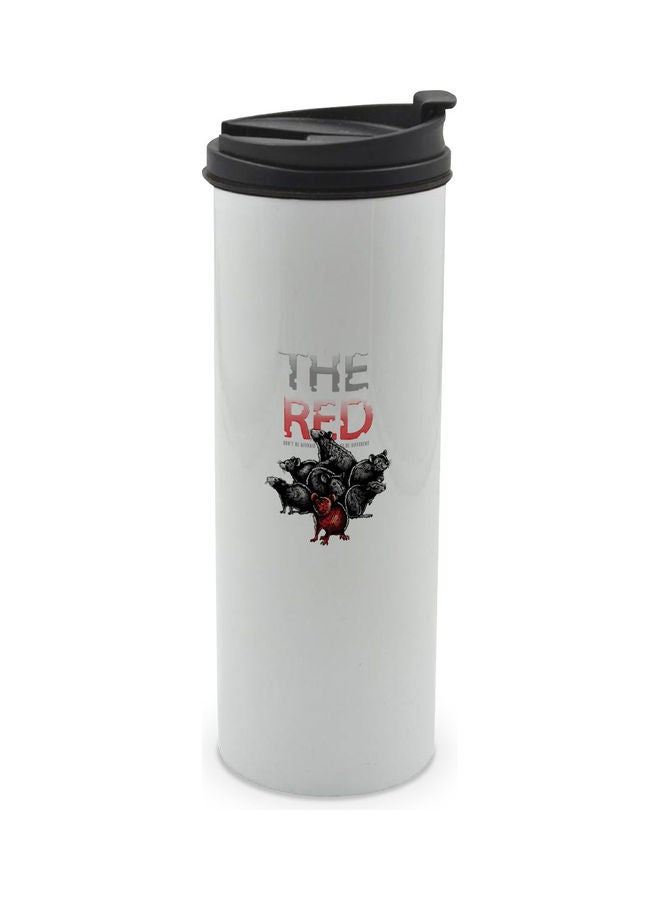 LIT The Red Attack Printed Tumbler With Lid Multicolour 400ml - Image 1