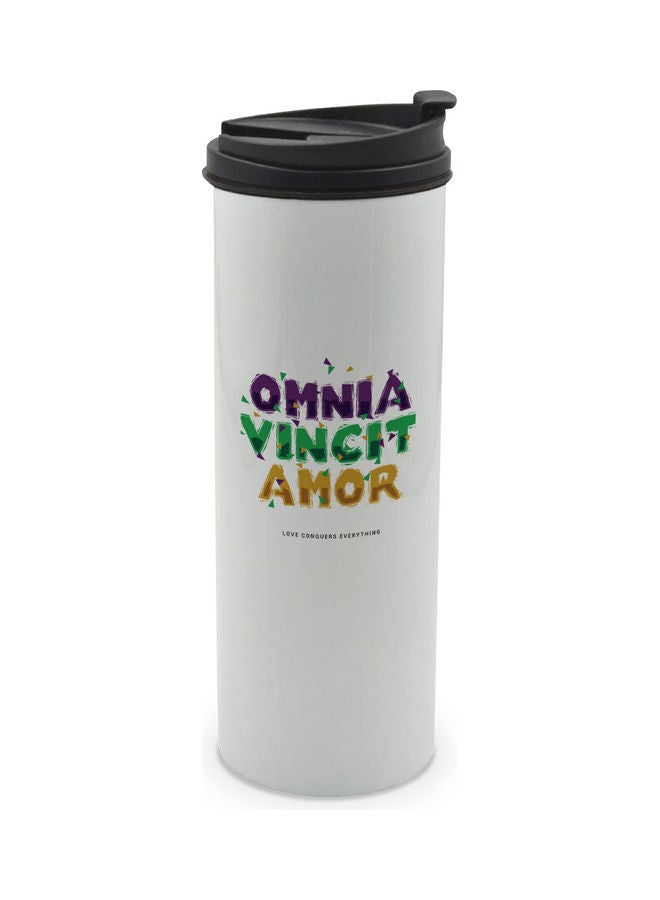 LIT Double Wall Tumbler With Lid Multicolour 400ml - Image 1