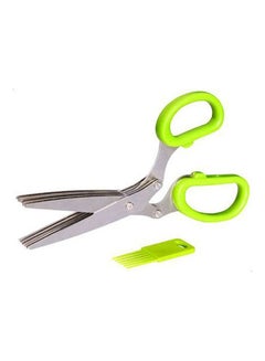 Stainless Steel Multifunction 5 Layer Scissors Silver