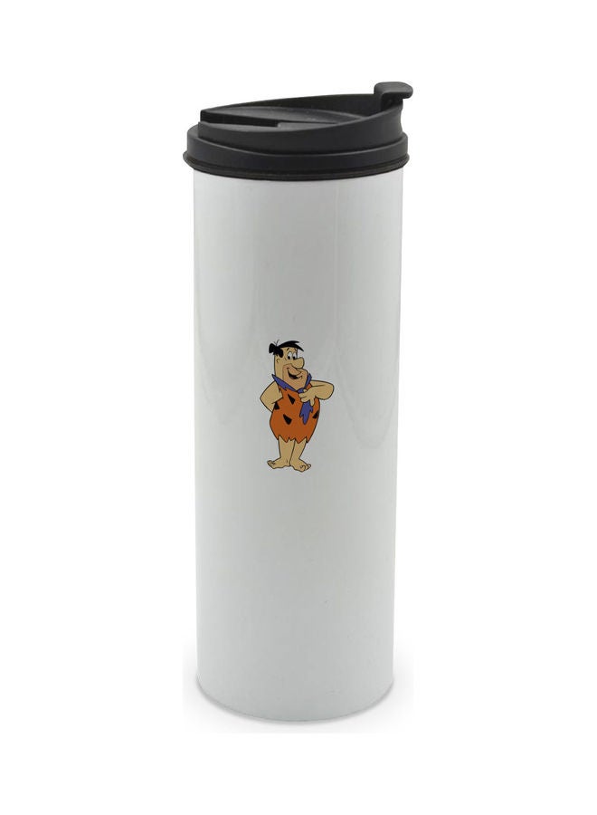 LIT Flintstone Printed Tumbler With Lid Multicolour 400ml  - Image 1