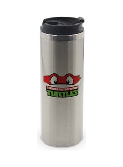 LIT Cute Ninja Turtle Printed Double Wall Tumbler With Lid Multicolour 400ml  - Image 1